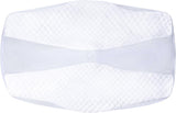 SAHEYER Poduszka ortopedyczna Poduszka podtrzymująca szyję Poduszka pod głowę Ergonomiczna poduszka pod szyję Poduszka boczna do spania 60 X 40 X 13/11 cm Poduszka z pianki memory do śpiącego na boku Poduszka ortopedyczna na brzuch Poduszka szyjna Naty Shop Poszewka na poduszkę Biała