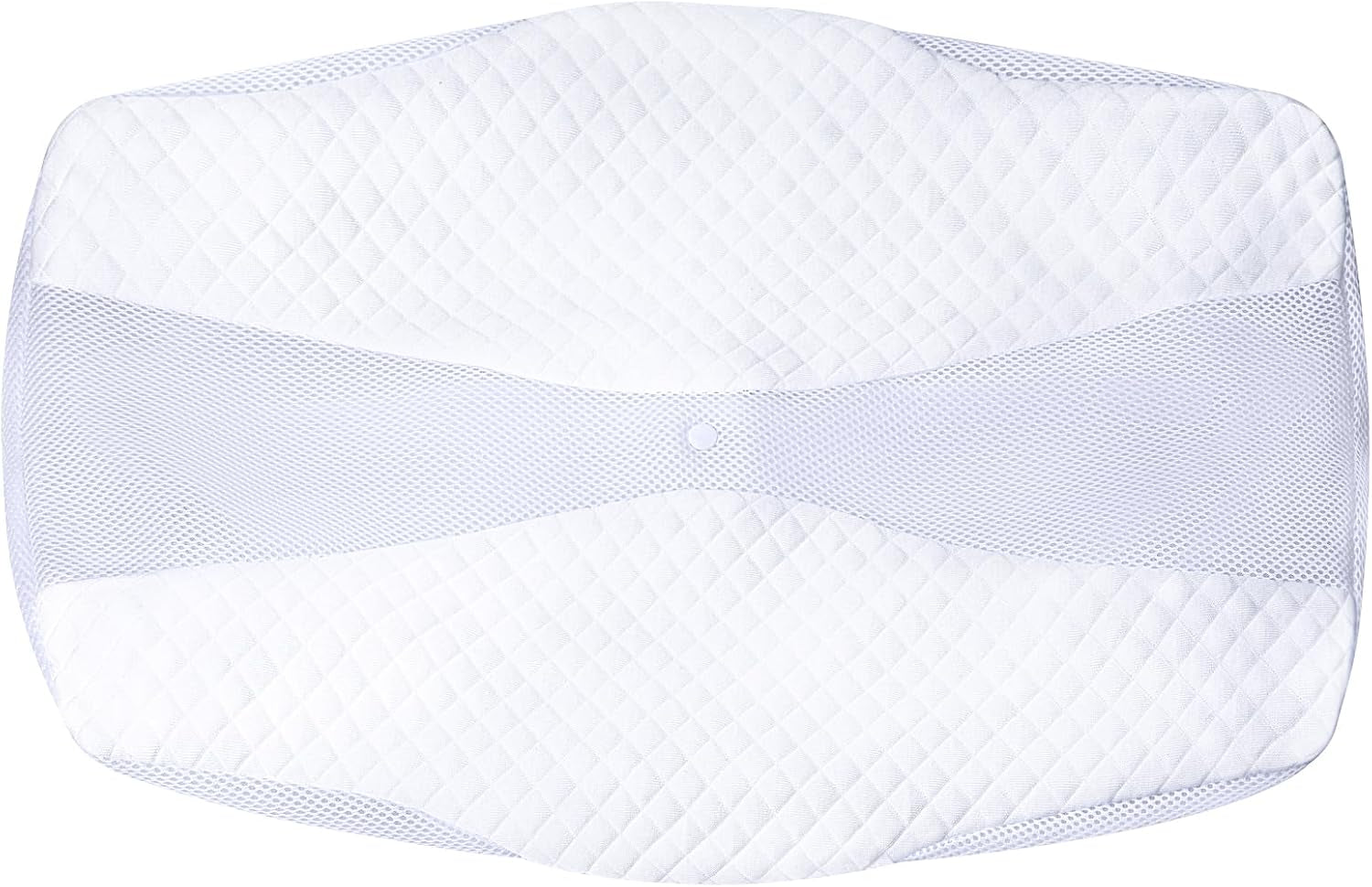 SAHEYER Poduszka ortopedyczna Poduszka podtrzymująca szyję Poduszka pod głowę Ergonomiczna poduszka pod szyję Poduszka boczna do spania 60 X 40 X 13/11 cm Poduszka z pianki memory do śpiącego na boku Poduszka ortopedyczna na brzuch Poduszka szyjna Naty Shop Poszewka na poduszkę Biała