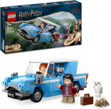 LEGO Harry Potter Latający Ford Anglia Zabawkowy samochód do budowania dla dzieci Prezent dla chłopców, dziewcząt i wszystkich fanów od 7. roku życia Zestaw 2 minifigurek, w tym Ron Weasley do odgrywania ról 76424 Zestawy do budowania Besuche den LEGO-Store Default Title