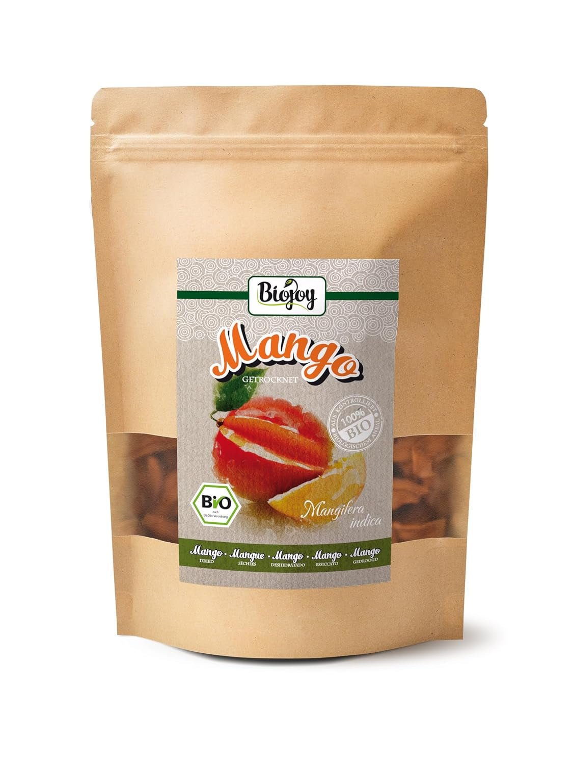 Biojoy BIO mango suszone (1kg), niesiarkowane Naty Shop produkty suszone 500 G