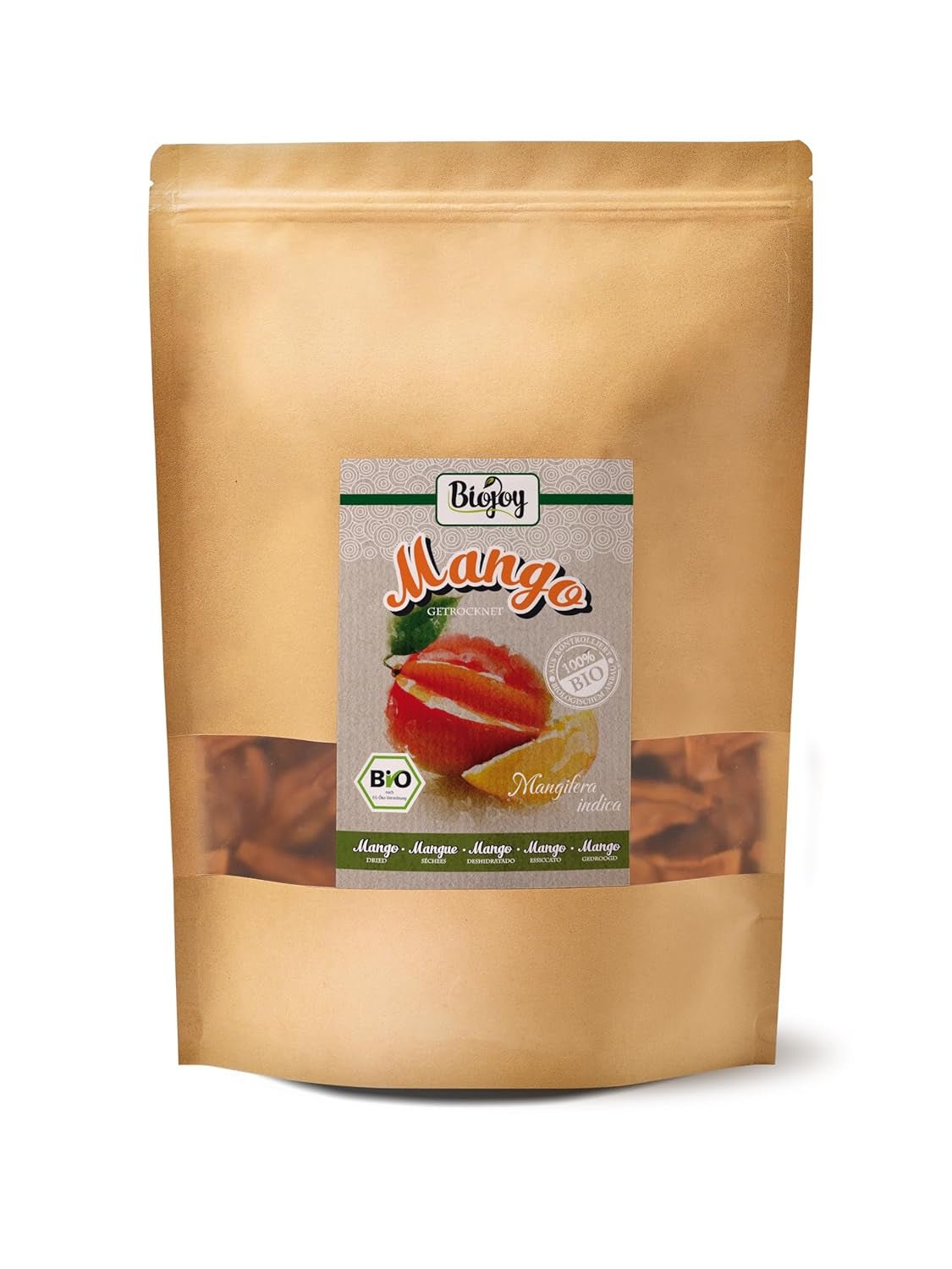 Biojoy BIO mango suszone (1kg), niesiarkowane Naty Shop produkty suszone 1kg (1 opakowanie)