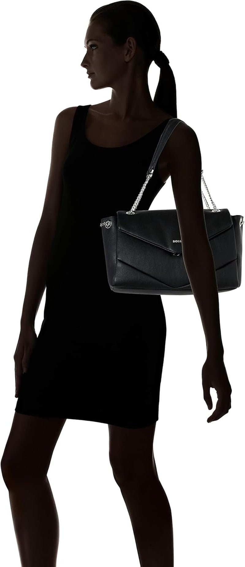 BOSS Panie Katlin Sh. Torba na ramię Bag-Q Czarna1 Torby damskie w jednym rozmiarze Naty Shop