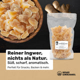 Bremer Gewürzhandel imbir, kawałki suszonych owoców przyprawione, aromatyczne, ostre, niesiarkowane, 1kg Produkty suszone Naty Shop