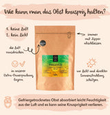 BRIX Ananas liofilizowany | Naturalny, suszony ananas 95 g | Great Taste Award suszone owoce, liofilizowany ananas | Bez GMO, bezglutenowe, wegańskie, z witaminami Naty Shop Produkty suszone