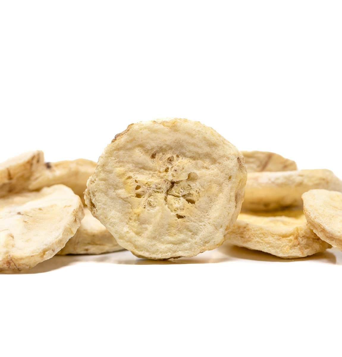 Banany liofilizowane BRIX | Banany naturalne, suszone 140 g | Great Taste Award dla suszonych owoców | Bez GMO, bezglutenowe, wegańskie, z konserwowanymi witaminami Naty Shop Produkty suszone