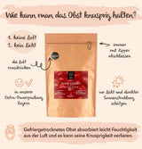 BRIX Wiśnie gorzkie liofilizowane | Naturalne suszone wiśnie 105g | Nagroda Great Taste Suszone Owoce, Suszone Gorzkie Wiśnie | Bezglutenowe wegańskie witaminy bez GMO to konserwowane produkty suszone Naty Shop