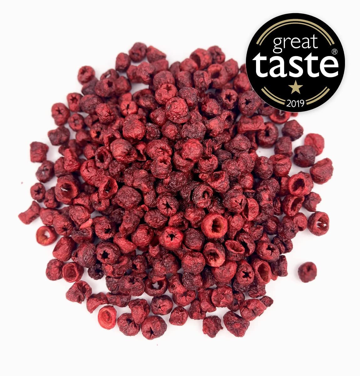 BRIX Wiśnie gorzkie liofilizowane | Naturalne suszone wiśnie 105g | Nagroda Great Taste Suszone Owoce, Suszone Gorzkie Wiśnie | Bezglutenowe wegańskie witaminy bez GMO to konserwowane produkty suszone Naty Shop