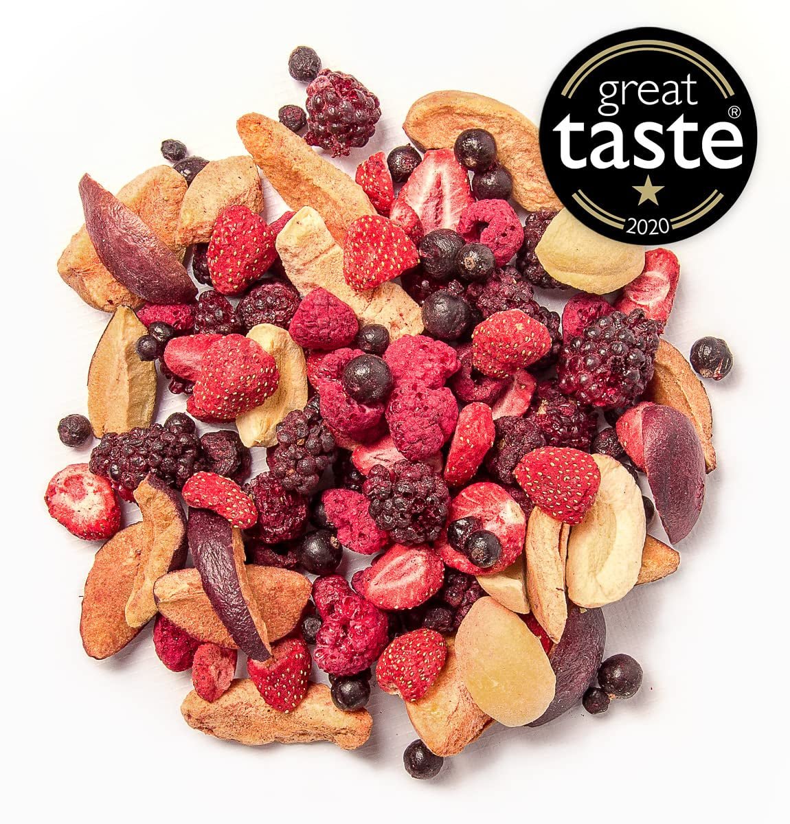 BRIX owoce liofilizowane | Naturalna mieszanka suszonych owoców 115g | Nagroda Great Taste dla suszonych owoców | Bez GMO, bezglutenowe, wegańskie, z witaminami Naty Shop Produkty suszone