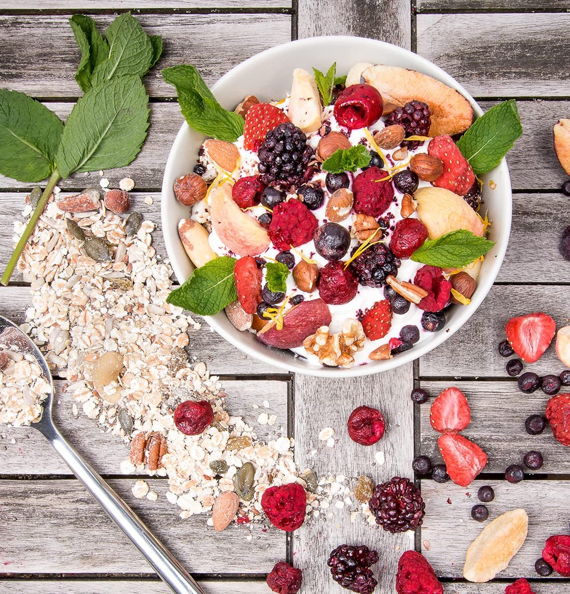 BRIX owoce liofilizowane | Naturalna mieszanka suszonych owoców 115g | Nagroda Great Taste dla suszonych owoców | Bez GMO, bezglutenowe, wegańskie, z witaminami Naty Shop Produkty suszone
