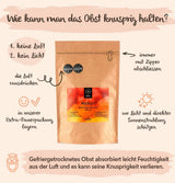 BRIX Mango Liofilizowane | Naturalne, suszone plastry mango 95 g | Great Taste Award suszone owoce, liofilizowane mango | Bez GMO, bezglutenowe, wegańskie, z witaminami Naty Shop Produkty suszone