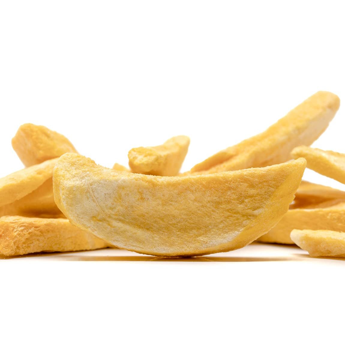 BRIX Mango Liofilizowane | Naturalne, suszone plastry mango 95 g | Great Taste Award suszone owoce, liofilizowane mango | Bez GMO, bezglutenowe, wegańskie, z witaminami Naty Shop Produkty suszone