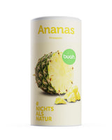 BUAH® Ananas liofilizowany | Chipsy ananasowe jako przekąska lub do musli i deserów | Idealny zamiennik słodyczy | Wegańskie i bez dodatku cukru | 100% owoców liofilizowanych | 200 g Naty Shop produkty suszone 200 G