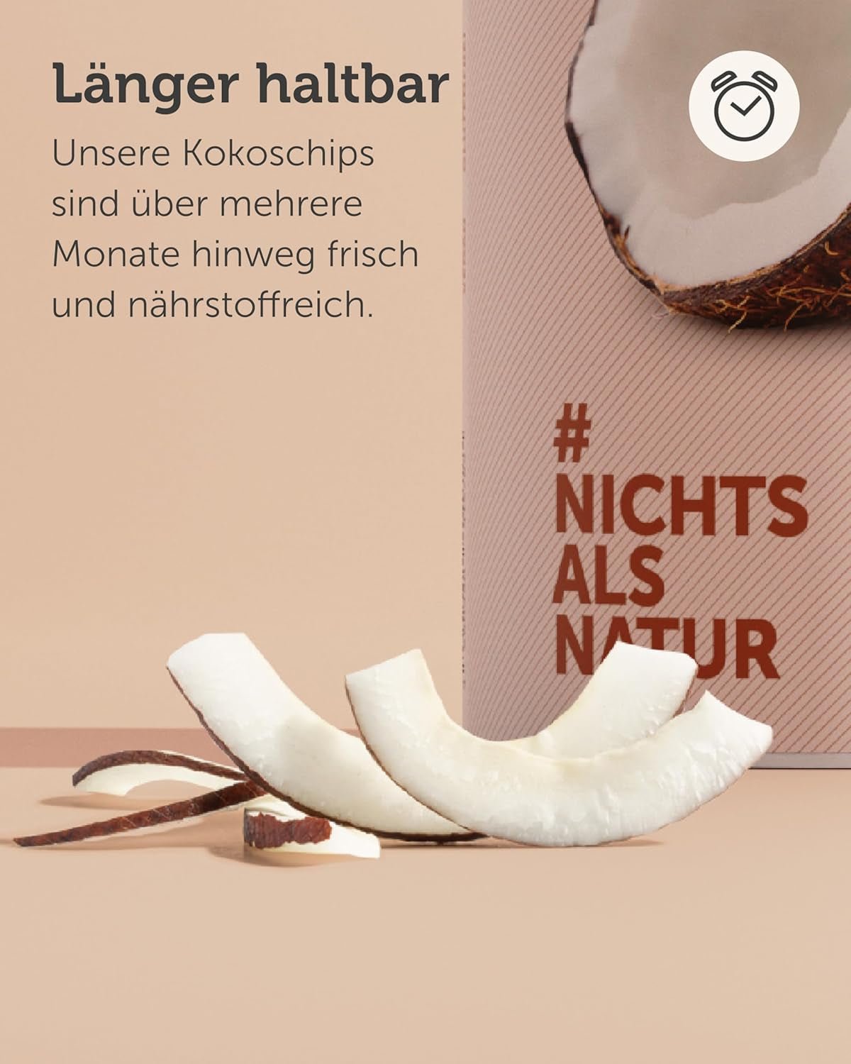 BUAH® Suszone Chipsy Kokosowe | Organiczne chipsy kokosowe, przekąski, musli i chipsy kokosowe do pieczenia | Idealny zamiennik słodyczy | Wegańskie i bez dodatku cukru | 400g Naty Shop produkty suszone