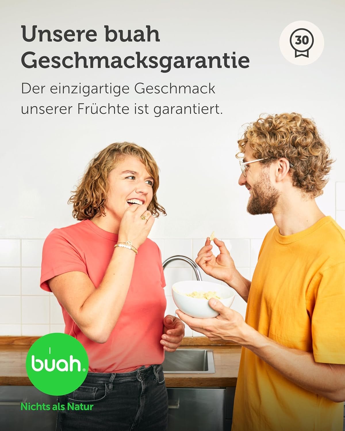 BUAH® Suszone Chipsy Kokosowe | Organiczne chipsy kokosowe, przekąski, musli i chipsy kokosowe do pieczenia | Idealny zamiennik słodyczy | Wegańskie i bez dodatku cukru | 400g Naty Shop produkty suszone