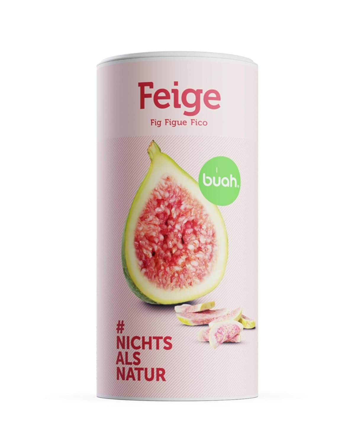 BUAH® Figi liofilizowane | Chipsy figowe Jako przekąska, do musli i deserów | Idealny zamiennik słodyczy | Wegańskie i bez dodatku cukru | 220g Naty Shop produkty suszone 220G (1 opakowanie)