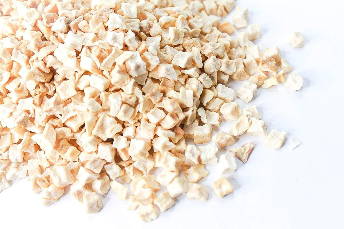 Kawałki jabłek liofilizowanych 100g - Owoce liofilizowane - Owoce suszone liofilizowane - Jabłka suszone - Idealne do pieczenia, dekoracji ciast, przekąsek, musli i deserów Produkty suszone Naty Shop