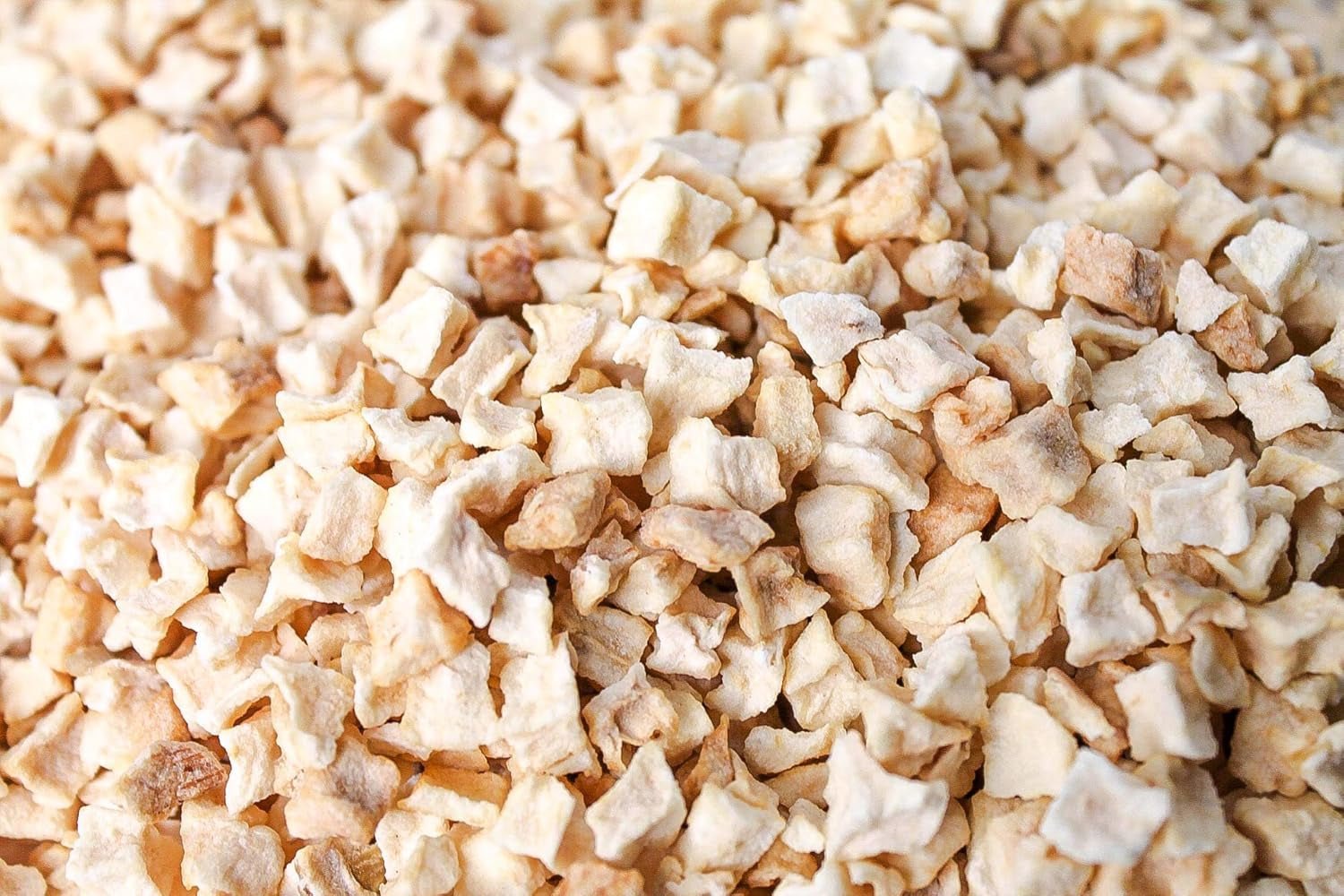 Kawałki jabłek liofilizowanych 100g - Owoce liofilizowane - Owoce suszone liofilizowane - Jabłka suszone - Idealne do pieczenia, dekoracji ciast, przekąsek, musli i deserów Produkty suszone Naty Shop