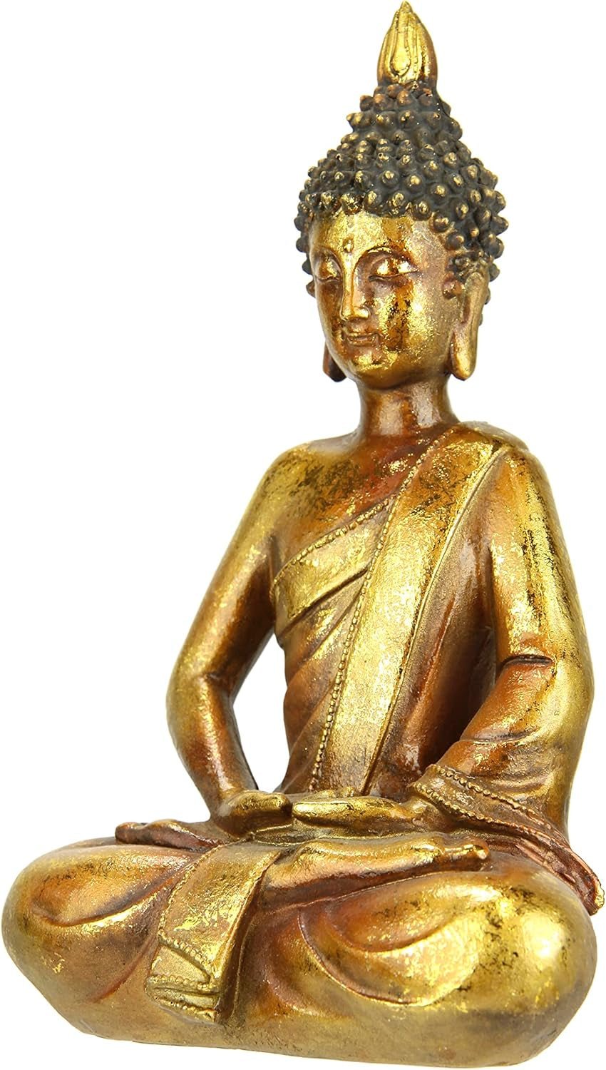 Postać Buddy medytować siedząca statua figurki rzeźba popiersie statua ozdoba Postać Buddy dekoracja Feng Shui ogród taras dekoracja balkonu statua Buddy akcesoria domowe rzeźba Buddy figura ogrodowa statuetki i rzeźby Naty Shop