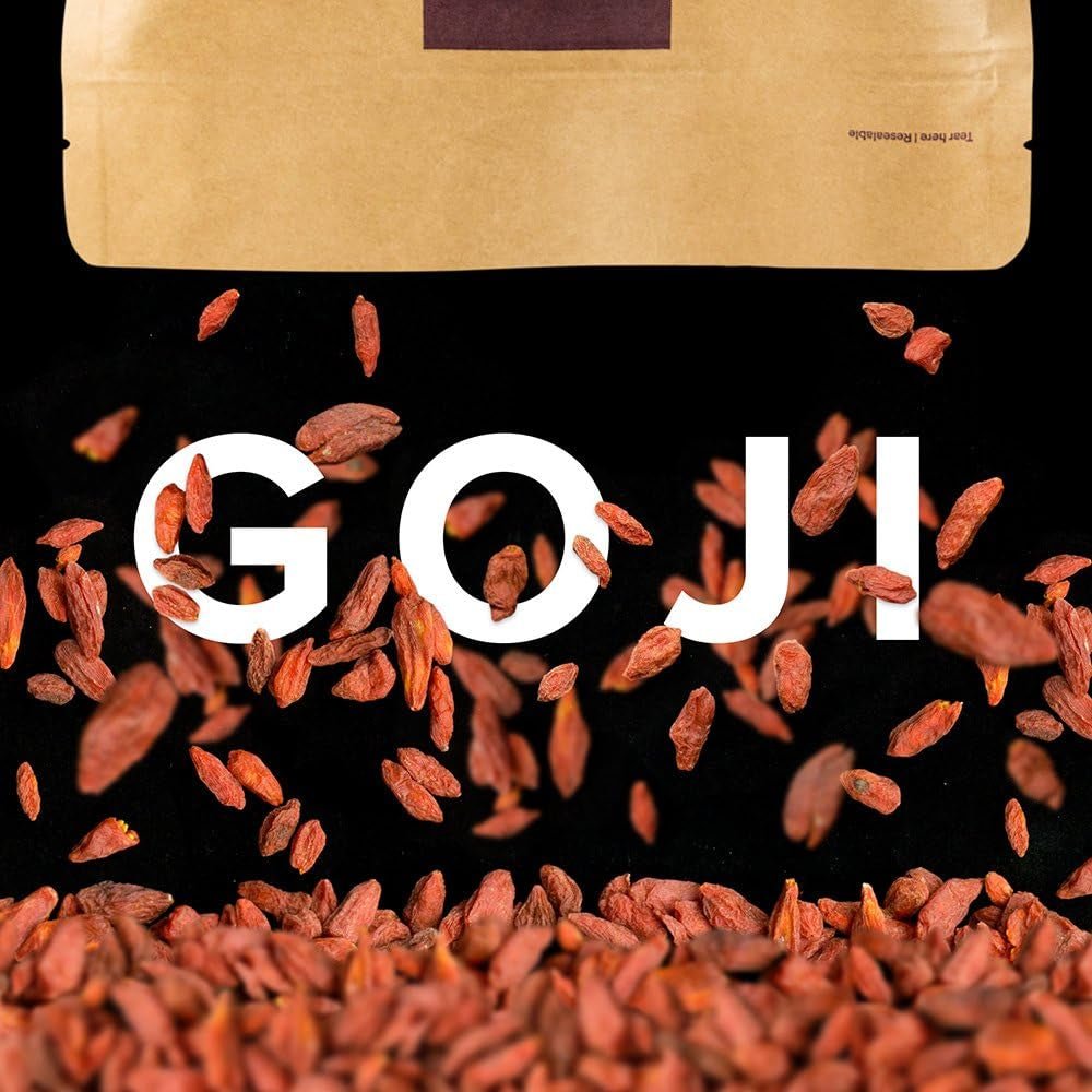 Jagody Goji suszone luzem, 500 g, opakowanie może się różnić. Produkty suszone Naty Shop