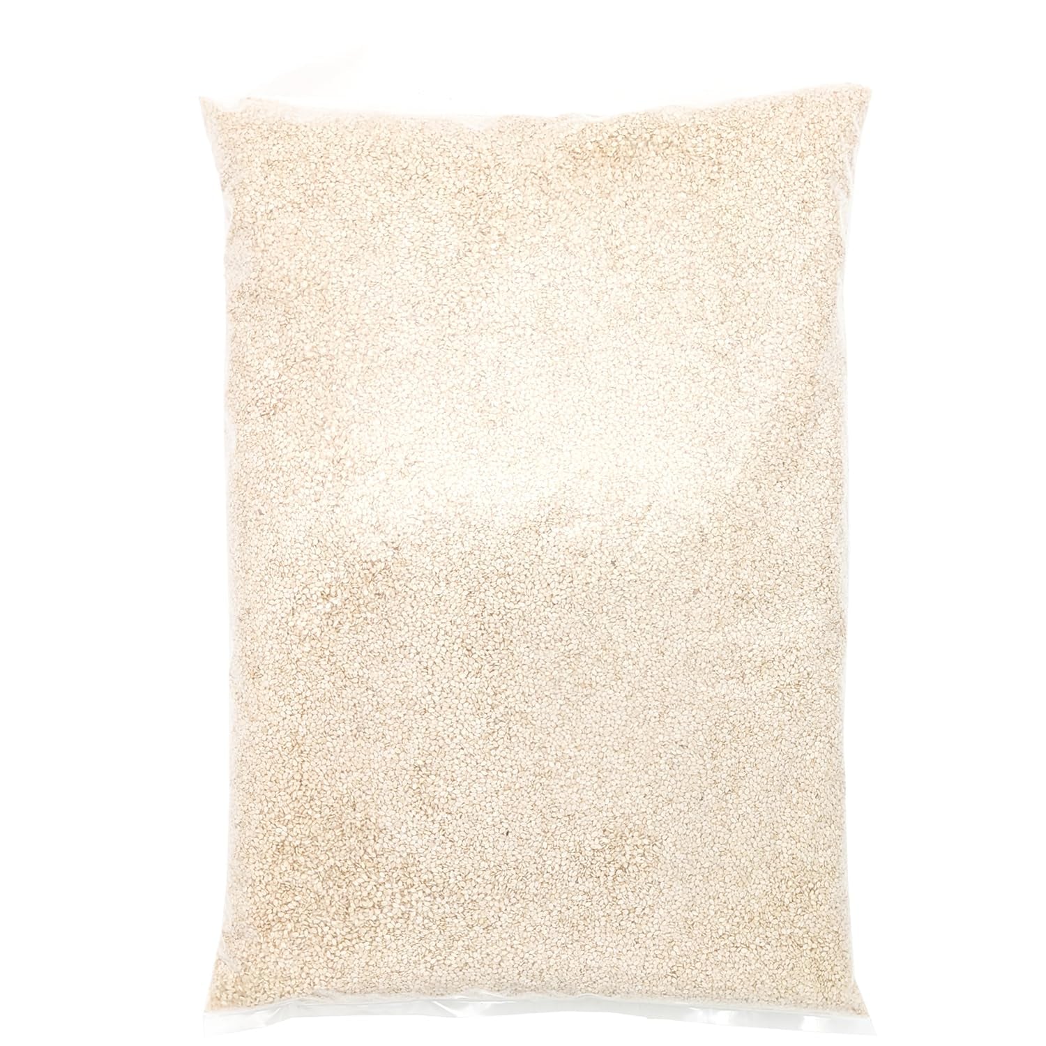 Organiczne nasiona sezamu 3 kg, surowe organiczne nasiona oleiste, biały sezam, naturalnie łuskane, niepalone, źródło wapnia i żelaza, pakiet ekonomiczny