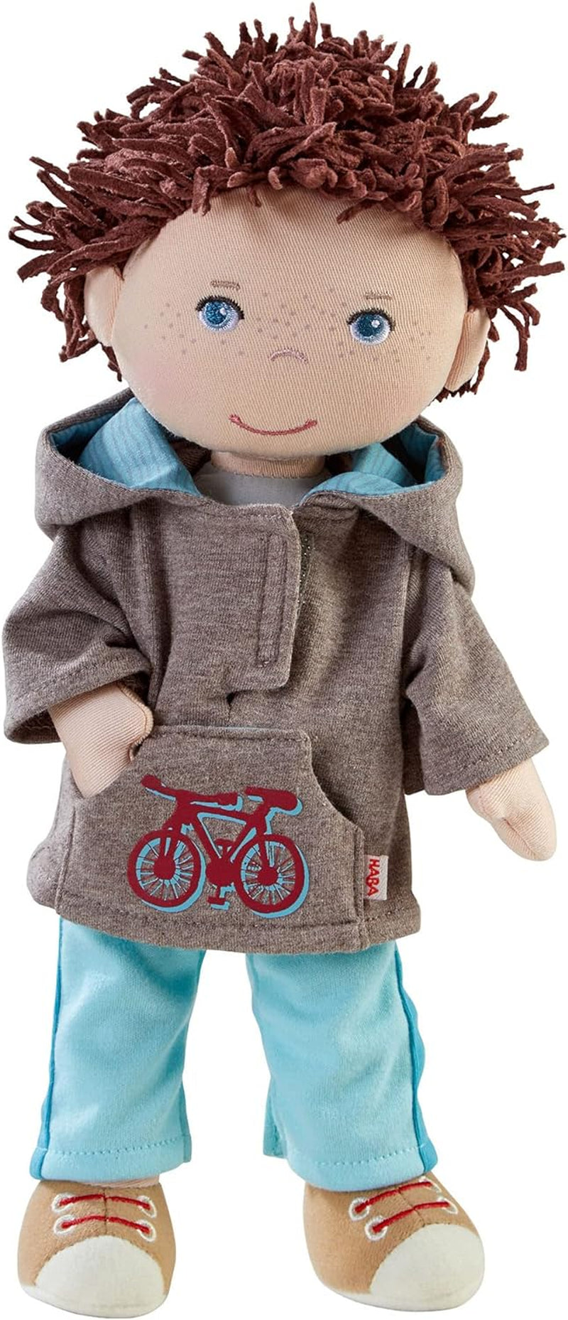 HABA 306528 - Lian Doll - Pluszowa lalka dla dzieci od 18 miesiąca życia do zabawy i przytulania, wykonana z miękkich materiałów - Rozmiar: 30 cm Naty Shop Dolls Tytuł domyślny