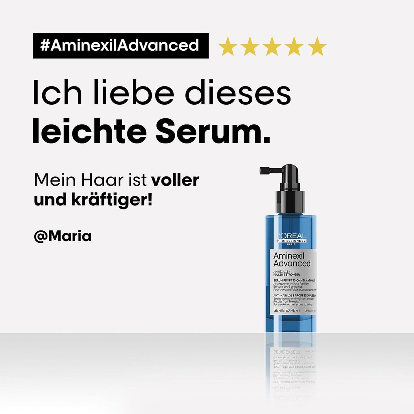 L'Oréal Professionnel Wzmacniające serum przeciw wypadaniu włosów, Dla pełniejszych i mocniejszych włosów, Aminexil Advanced Anti-Hair Loss Activator Serum, 90 ml Pielęgnacja włosów Naty Shop