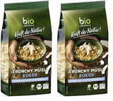 Chrupiące musli z jagodami Biozentrale | 375 g organicznego musli | Idealny na śniadanie i filiżankę musli na wynos | Alternatywa dla batonów musli