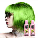 GO TOXIC Półtrwały krem koloryzujący UV do włosów 100 ml (1 opakowanie) Naty Shop Zielona farba do włosów 50 ml (2 opakowania)