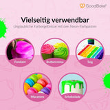 Goodbake Neonlebensmittelfarben 6 Farben Set – Intensywny Lebensmittelfarbe – Lebensmittelfarbpaste – Zum Einfärben Von Torten, Fondant, Buttercreme Uvm. – 100% wegański sklep Naty