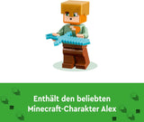 Zestaw LEGO Minecraft Zbrojownia z figurkami bohaterów, zabawkową bronią i figurką Alexa, zabawka akcji dla chłopców i dziewcząt, prezent dla graczy i dzieci w wieku 7 lat 21252 Zestawy do budowania Besuche w sklepie LEGO