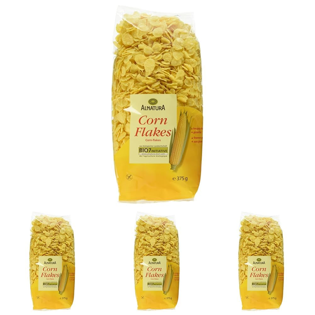 Ekologiczne płatki kukurydziane, bezglutenowe, 375 g