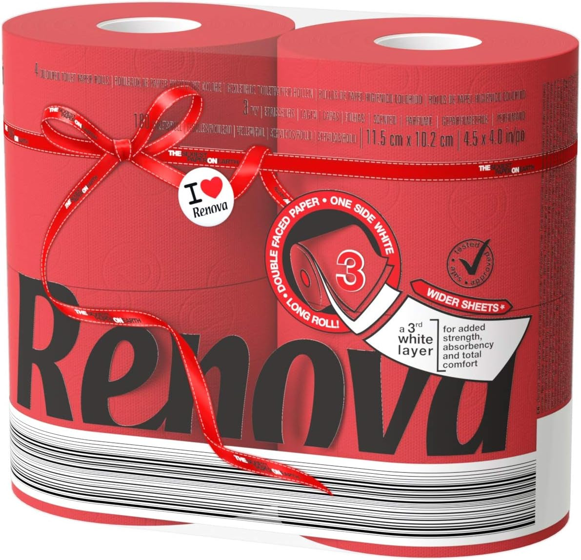 Papier toaletowy Renova, zielony, 4 rolki