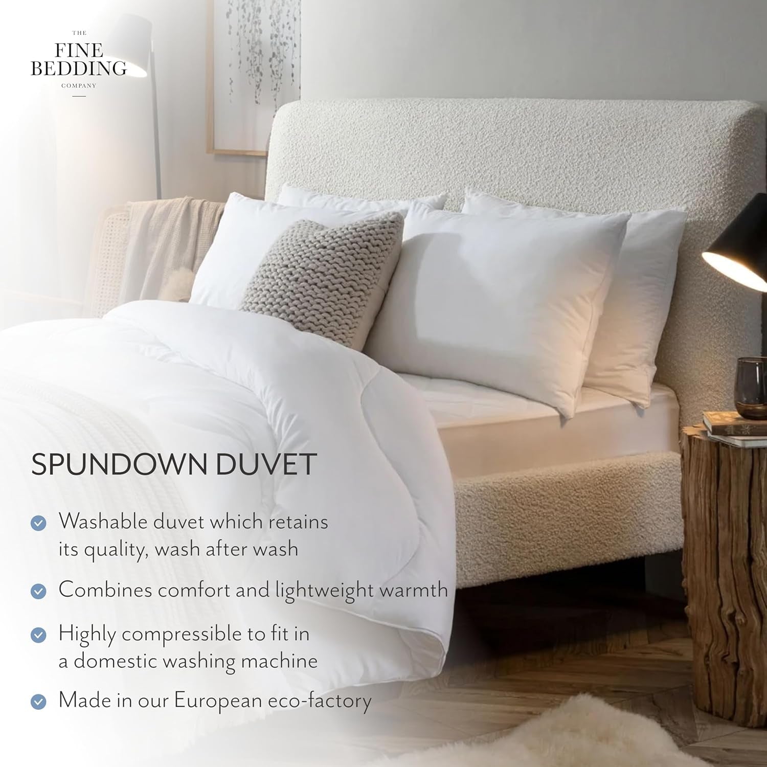 Pocieszyciel Twin Spundown 4,5 Tog Lekki, hipoalergiczny, ciepły, nadający się do prania, letni kołdra na łóżko Podwójne łóżko Luksusowy pokrowiec o jakości hotelowej z naszymi materiałami z recyklingu Kołdry i kołdry Naty Shop