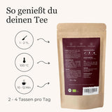 BIO Schoko Chai Herbata przyprawiona bez cukru, z ziarenkami kakao, cynamonem, lukrecją i innymi aromatycznymi przyprawami Chai, 100 g