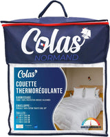 COLAS NORMAND Kołdra termoregulacyjna, Cool In, Umiarkowany, 140 X 200 Cm, Pot, Optymalna wentylacja, 100% perkal, Świeżość, Francuski, 53130255, Biały Naty Shop Kołdry i kołdry Biały 200X200 Cm