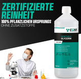 Gliceryna roślinna, w 100% naturalna, naturalny środek nawilżający do włosów i skóry, idealny do mydeł, szamponów, kremów, 1 litr Prysznic i kąpiel Naty Shop