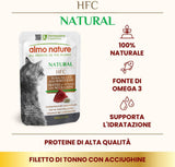 almo nature HFC Natural - Mokra karma dla kotów - z kurczakiem - Jakość ludzka, Bezglutenowa, Monoproteina - 55g, opakowanie 6 szt.