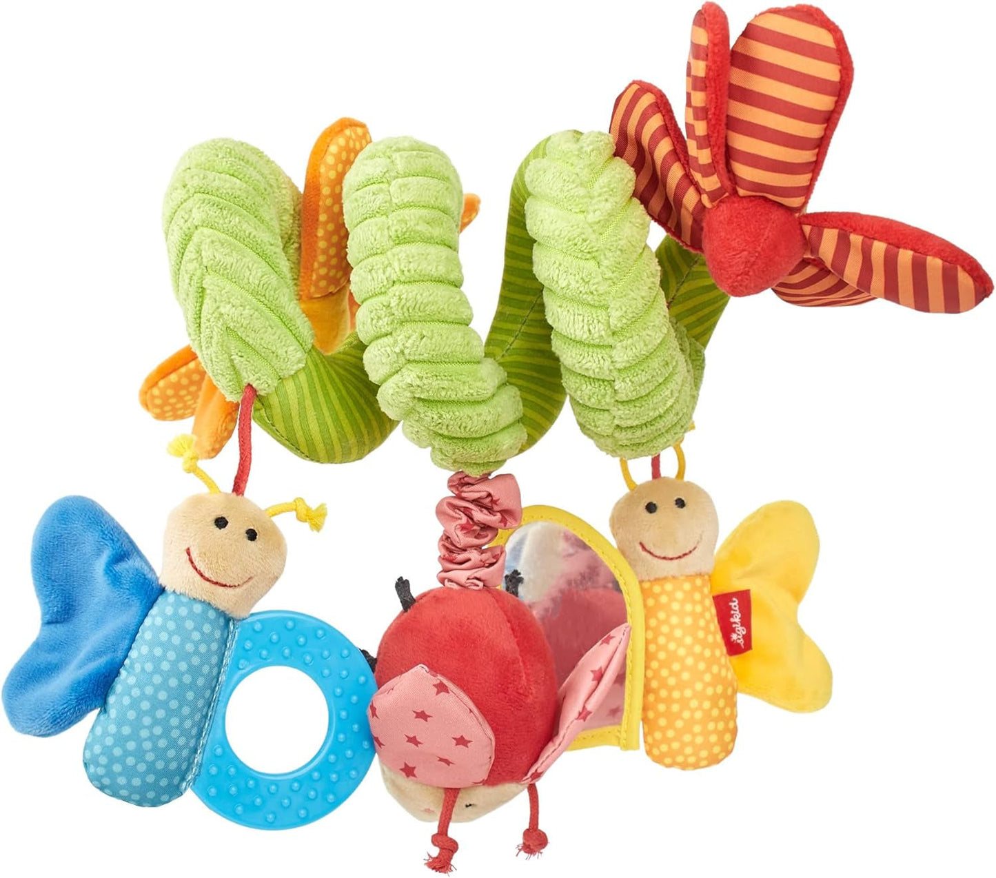 SIGIKID 42249 Aktywny motylek spiralny Baby Activity On Tour zabawka dla dziewczynki polecana od urodzenia Multicolor Toys Bebe Naty Shop Polecana od urodzenia Multicolor