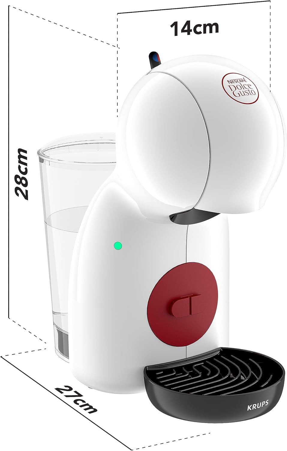 Ręczny ekspres do kawy z kapsułkami NESCAFÉ DOLCE GUSTO PICCOLO XS firmy KRUPS, biały