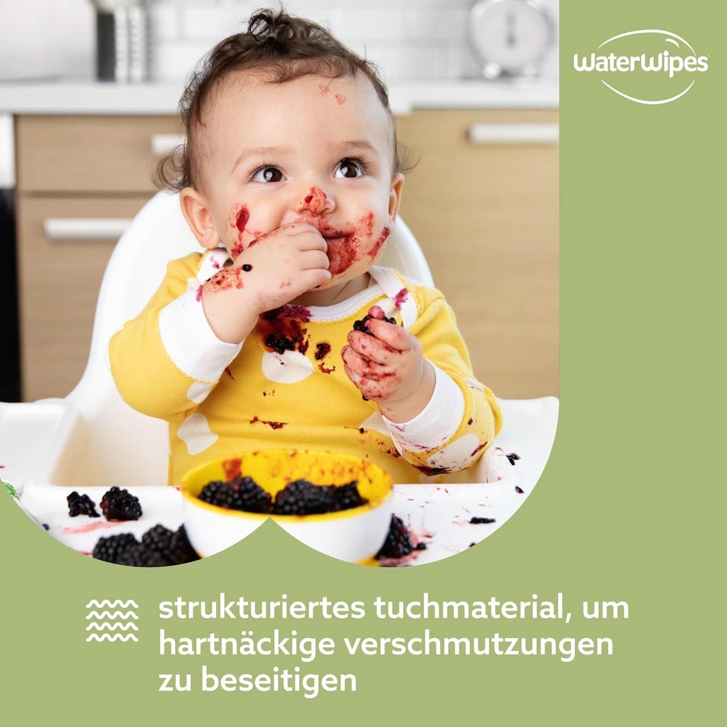 Chusteczki wodne Plastikfreie, Texturierte Reinigungstücher Für Kleinkinder & Babies, 240 Stück (4 opakowania), 99,9 % Wasserbasierte Reinigungstücher, Unperfümiert Für Empfindliche Haut Naty Shop