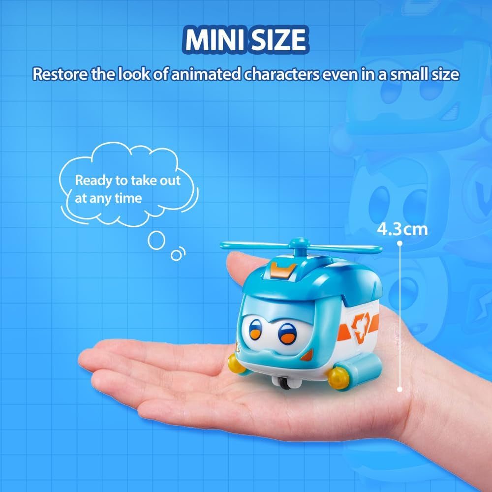 Super Wings Super Zwierzęta 4 szt. Shine, Golden Boy, Jerome, Ellie Przełączany wyraz twarzy Efekt błyskawicy Przenośna zabawka dla 3 4 5 6 7 8 lat Chłopiec Dziewczyna 2 cale Figurki Naty Shop