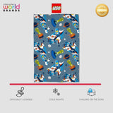 Oficjalny koc polarowy Character World Lego® City, super miękki, ciepły niebieski narzut, projekt przestrzeni miejskiej, idealny do sypialni, biwakowania i spania, łóżka i koce 100 x 150 cm Besuche den Character World-Store