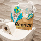 Papier toaletowy Renova 100% Z RECYKLINGU 9 rolek, biały, normalny