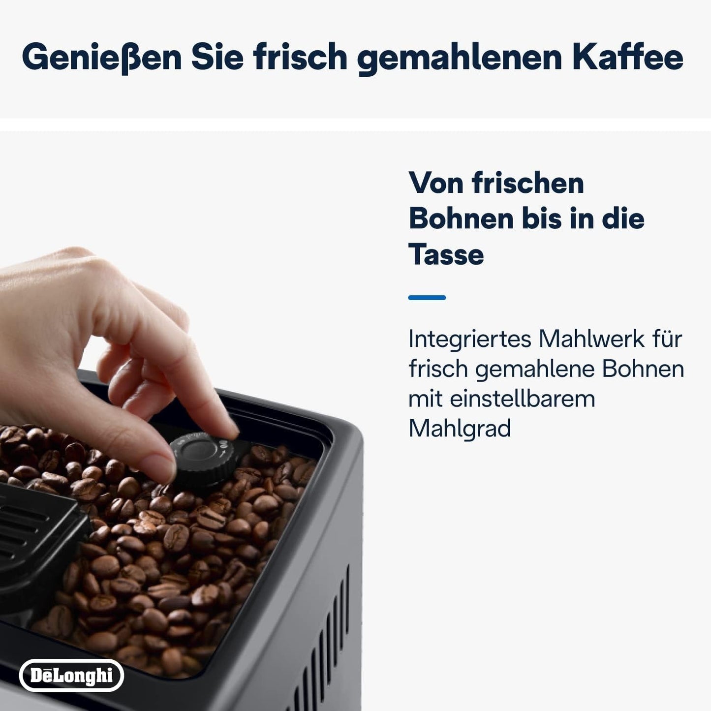 De'Longhi Dinamica Plus ECAM 370.70.B W pełni automatyczny ekspres do kawy z systemem LatteCrema Milk, Cappuccino i espresso, kolorowy ekran dotykowy TFT 3,5 cala i sterowanie za pomocą aplikacji, funkcja kawy, czarny