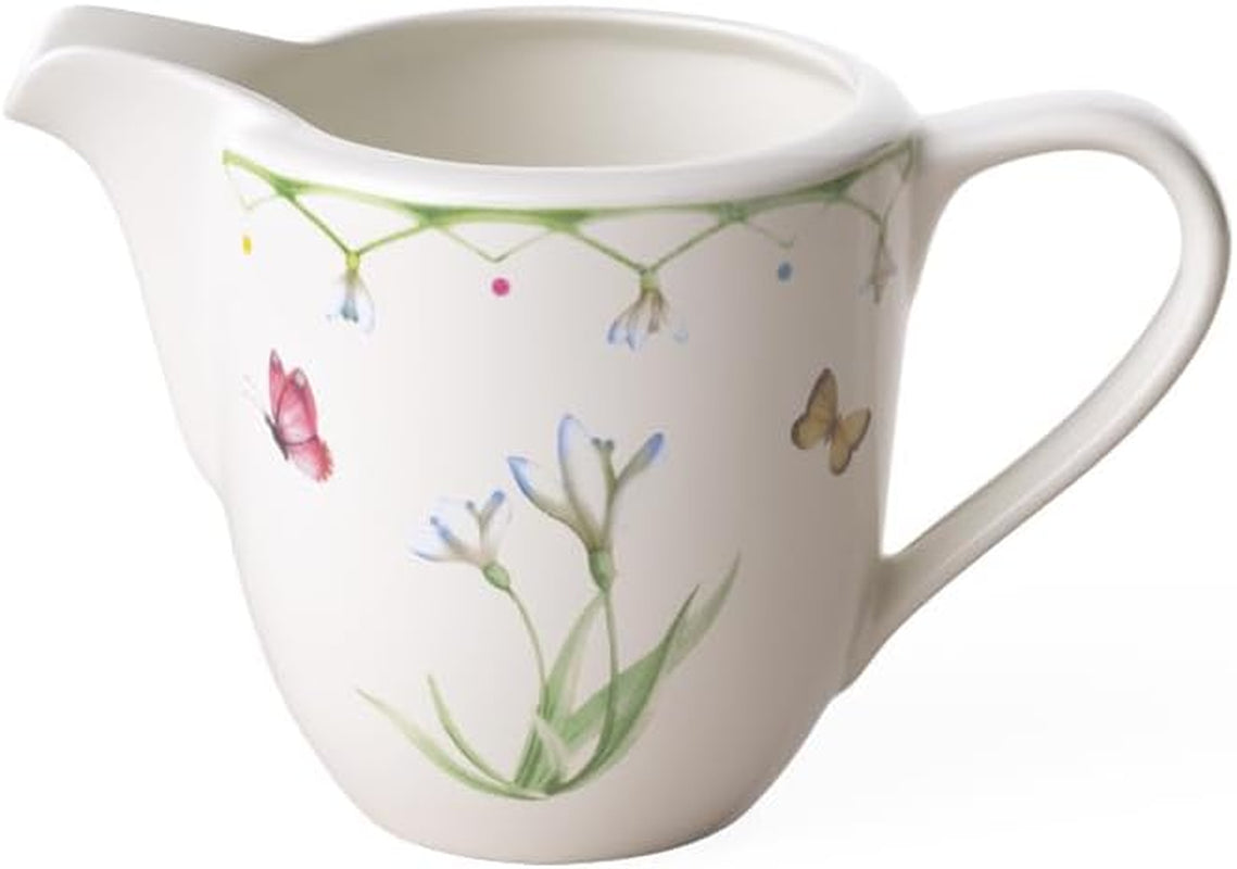 Kubek na mleko Villeroy & Boch Kolorowa wiosna, 280 ml, Premium Porcelain, biały/wielokolorowy