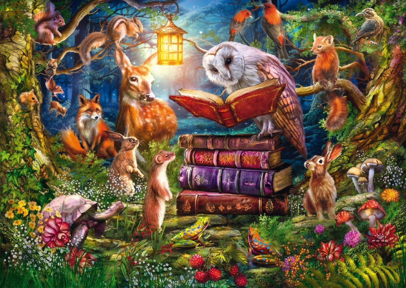 Schmidt Spiele 59779 Opowieści leśne nocą, układanka 1000 elementów Puzzle Naty Shop