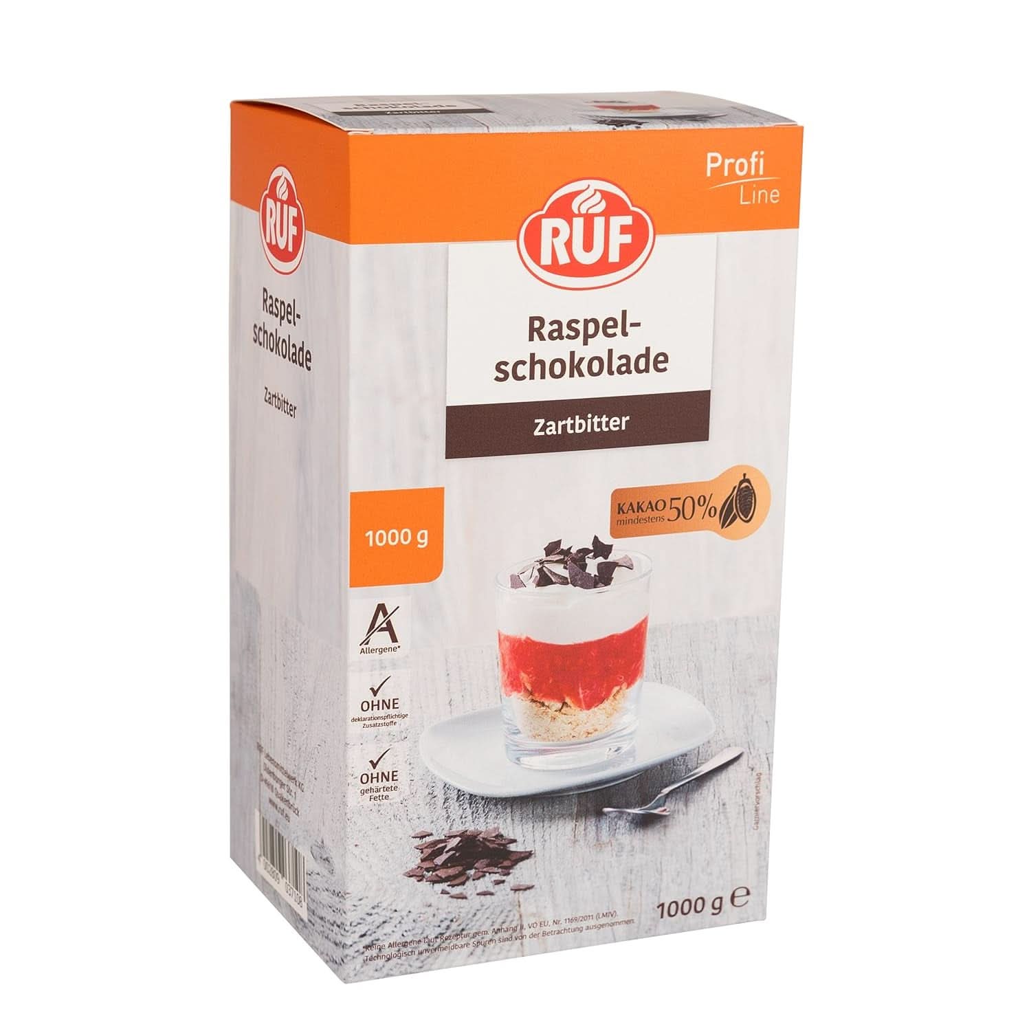 RUF Posypka Cukrowa kolorowa w kolorach tęczy, 1 kilogram Posypka Naty Shop Wiórki Ciemnej Czekolady