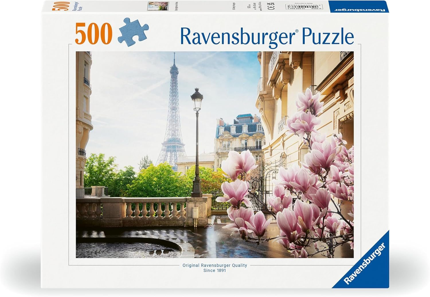 Ravensburger Puzzle 12000366 - Wiosna w Paryżu - 500-elementowe puzzle dla dorosłych i dzieci powyżej 12. roku życia Puzzle Naty Shop