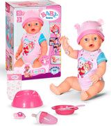 BABY Born Emma - laleczka bobas 43 cm - 10 funkcji, w tym akcesoria i materacyk - W pełni działa bez baterii - Odpowiednia dla dzieci w wieku od 3 lat