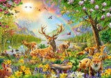 Puzzle Ravensburger dla dzieci - 13352 Graceful Deer Family - 200 elementów Puzzle dla dzieci w wieku od 8 lat Puzzle Naty Shop
